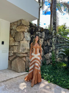 VESTIDO New NORONHA Chocolate - Pré venda - Branché