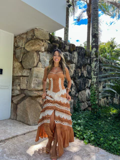 VESTIDO New NORONHA Chocolate - Pré venda - Branché