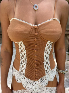 VESTIDO New NORONHA Chocolate - Pré venda - tienda online