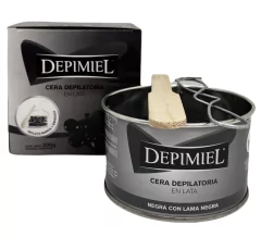 Cera depilatoria en Lata lama negra Depimiel