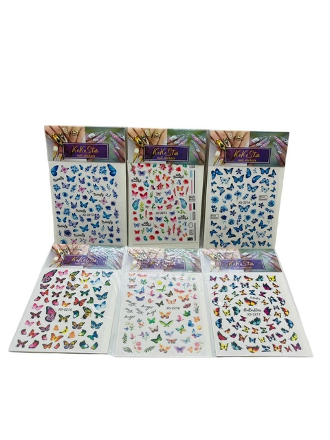 STICKER PARA UÑAS MARIPOSA SURTIDOS