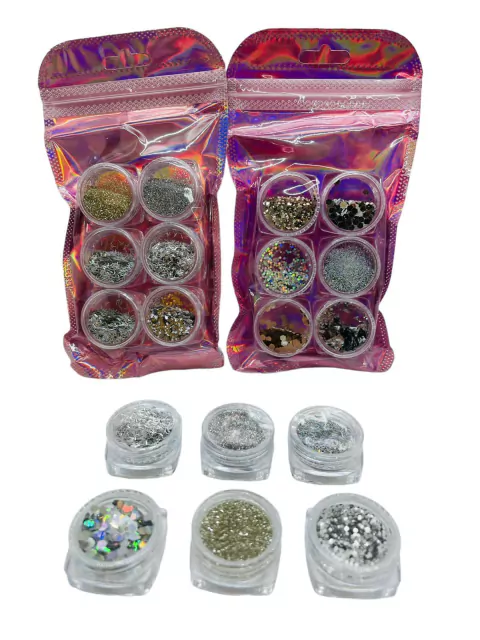 Decoracion para uñas plata