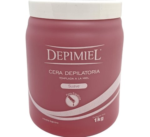 1Kg cera depilatoria miel suave depimiel para espátula