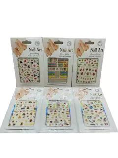 STICKER PARA UÑAS CON DECORACION PERLAS SURTIDOS - comprar online