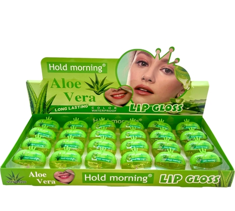 Brillo labial Aloe Vera Hold Morning a prueba de agua