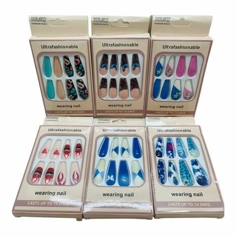 UÑAS POSTIZAS COFFIN LARGO ULTRAFASHIONABLE