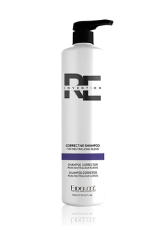 Shampoo Corrector uv para Neutralizar Rubios 900ml Fidelite