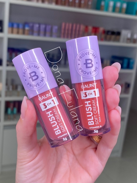 Bauny - Blush Líquido Soft Cream 3 em 1