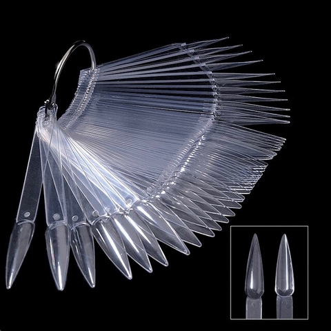 Uñero Stiletto Transparente (50u)