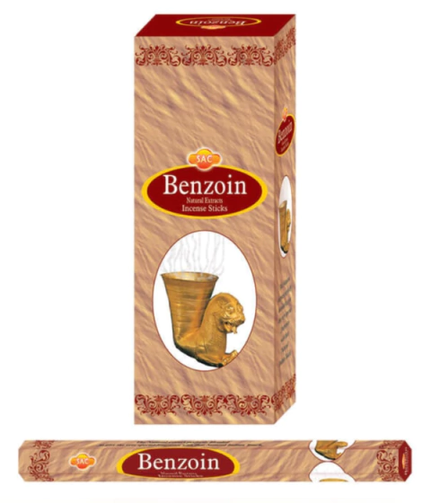 Hexagonal SAC Benzoin x 20 varillas - comprar online