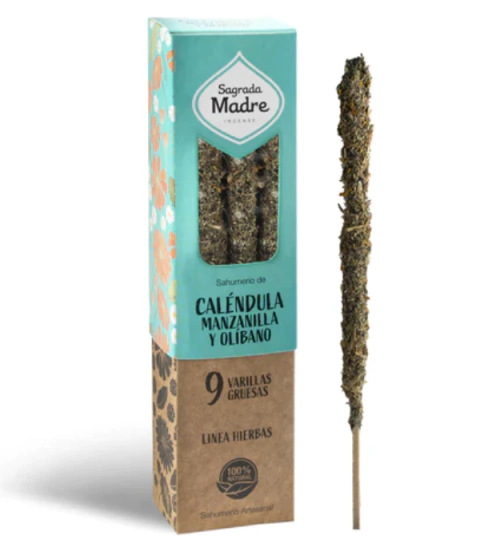 CALENDULA, MANZANILLA y OLIBANO x 9 Varillas gruesas. - comprar online