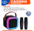 Caixa De Som Bluetooth Portátil Led Com 2 Microfone Karaokê - Mshop Acessórios