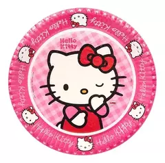 Platos de Hello Kitty x8
