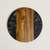 Tabla de mármol negro y madera Macael 30 cm