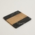Tabla de mármol negro y madera Macael 25x25 cm