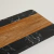 Tabla de mármol negro y madera Macael 30x15 cm - comprar online