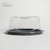CAMPANA DE PLASTICO TRANSPARENTE CON BASE GRIS 34 X 15 CM