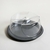 CAMPANA DE PLASTICO TRANSPARENTE CON BASE GRIS 34 X 15 CM en internet