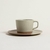 TAZA Y PLATO BLANCO Y VISON PANAL 200 ML