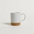 MUG NET WHITE BASE DE CORCHO 190 ML