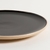 PLATOS KORBA NEGRO BRILLANTE CON BEIGE en internet
