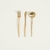 SET X 3 UTENSILIOS DE MESA DUBLIN DORADO 22 CM