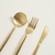 SET X 3 UTENSILIOS DE MESA DUBLIN DORADO 22 CM en internet
