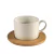 TAZA PORCELANA CON PLATO BAMBOO
