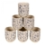Set x6 Cuencos flores celestes