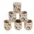 Set x6 Cuencos flores negras