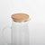 JARRA DE VIDRIO CON TAPA DE BAMBOO 1LT - comprar online