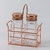 Set salero y pimentero con soporte cobre