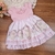 Vestido Ursinho Renda Rosa