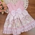 Vestido Ursinho Renda Rosa - comprar online