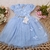 Vestido Azul Borboletas