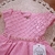 Vestido Festa Rosa Iogurte Nervura - comprar online