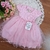 Vestido Rosa Renda Princesa - Loja Pimpolho