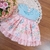 Vestido Jardim Borboletas Azul Floral - comprar online