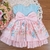 Vestido Jardim Borboletas Azul Floral - Loja Pimpolho