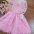 Vestido Rosa Escuro Bordado - comprar online