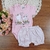 Conjunto Rosa Bichinhos Short