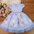 Vestido Azul Floral
