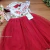 Vestido Vermelho Floral na internet