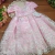 Vestido Rosa Renda Branca - Loja Pimpolho