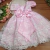 Vestido Rosa Renda Branca na internet