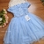 Vestido Princesa Azul Perolas - comprar online