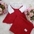 Saída De Maternidade Vermelho