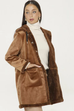 PCK PARKA LOURDES PLUSH C/BOTO (31042) - Tabatha jeans