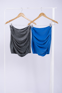 CLK POLLERA AZHAR LUREX C/DRAP (29743) - Tabatha jeans