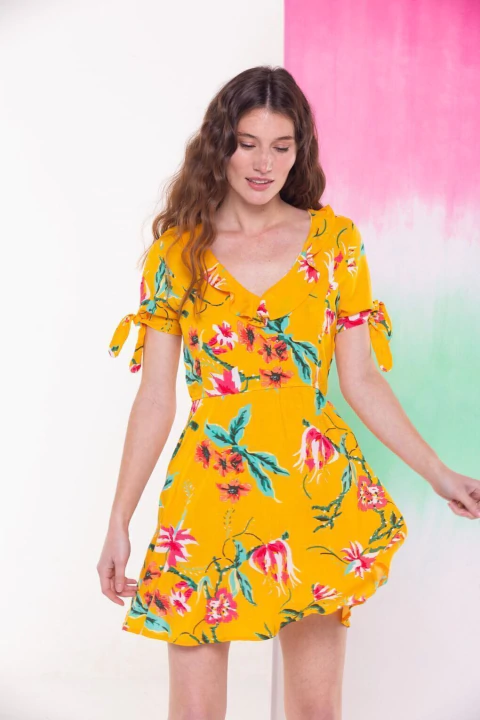 SV5 VESTIDO VOILE ESC CON VOL (27839)